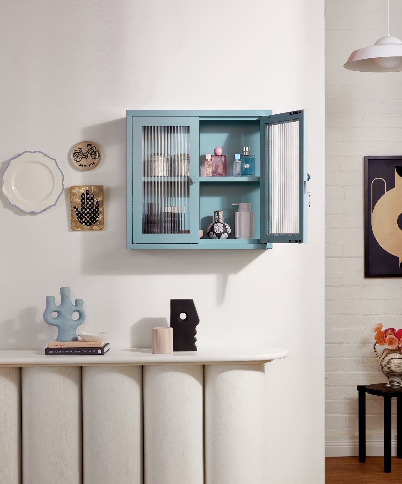 The Kit Wall Cabinet in Ocean — lifestyle 2