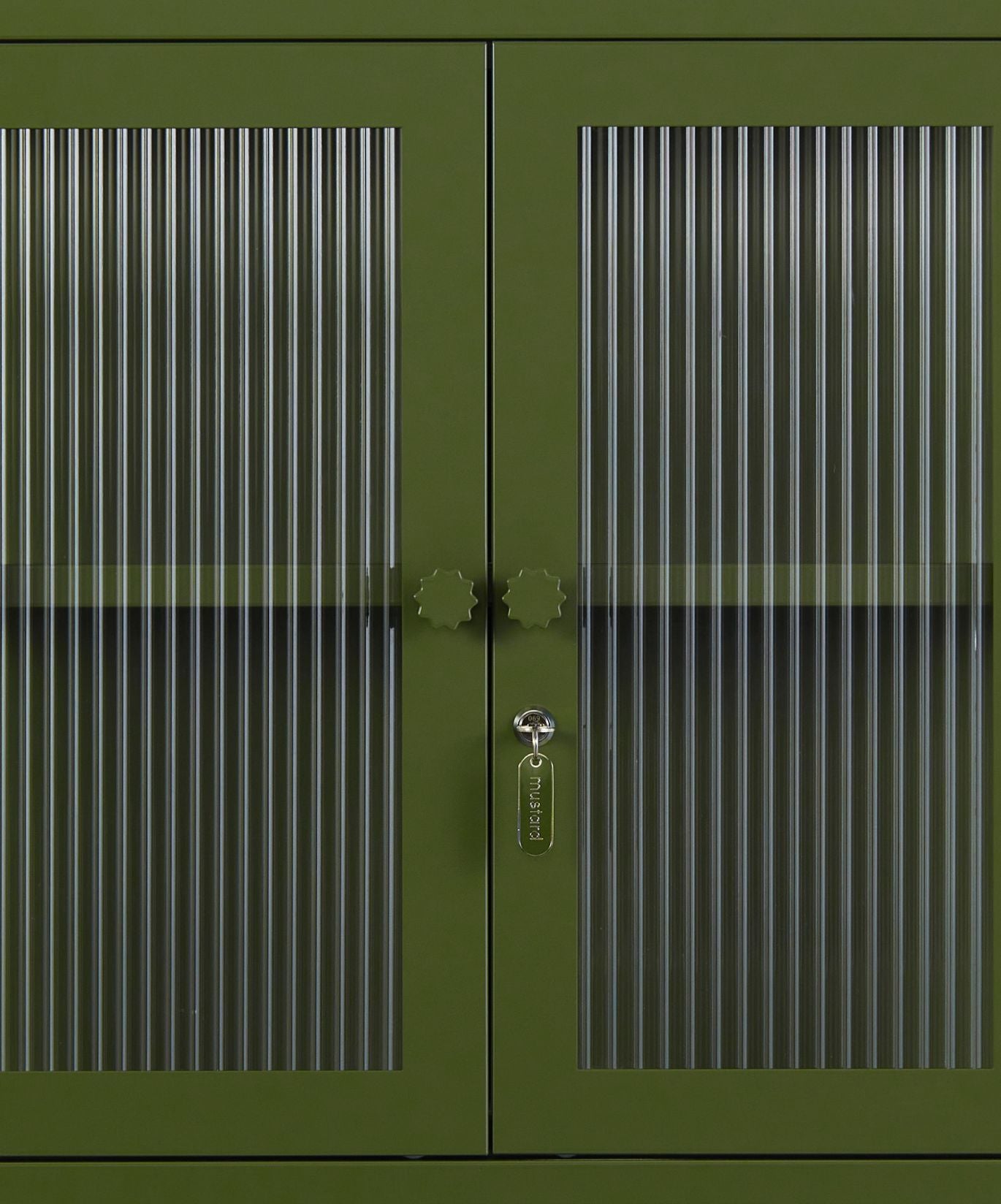 The Kit Wall Cabinet in Olive — close-up