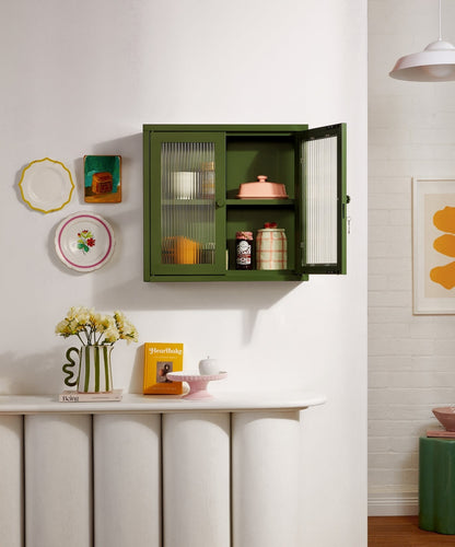 The Kit Wall Cabinet in Olive — lifestyle 2
