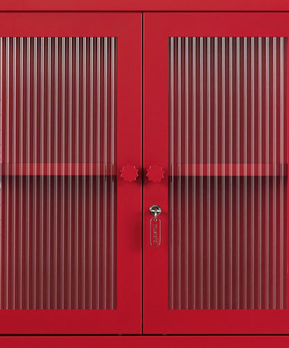 The Kit Wall Cabinet in Poppy — close-up