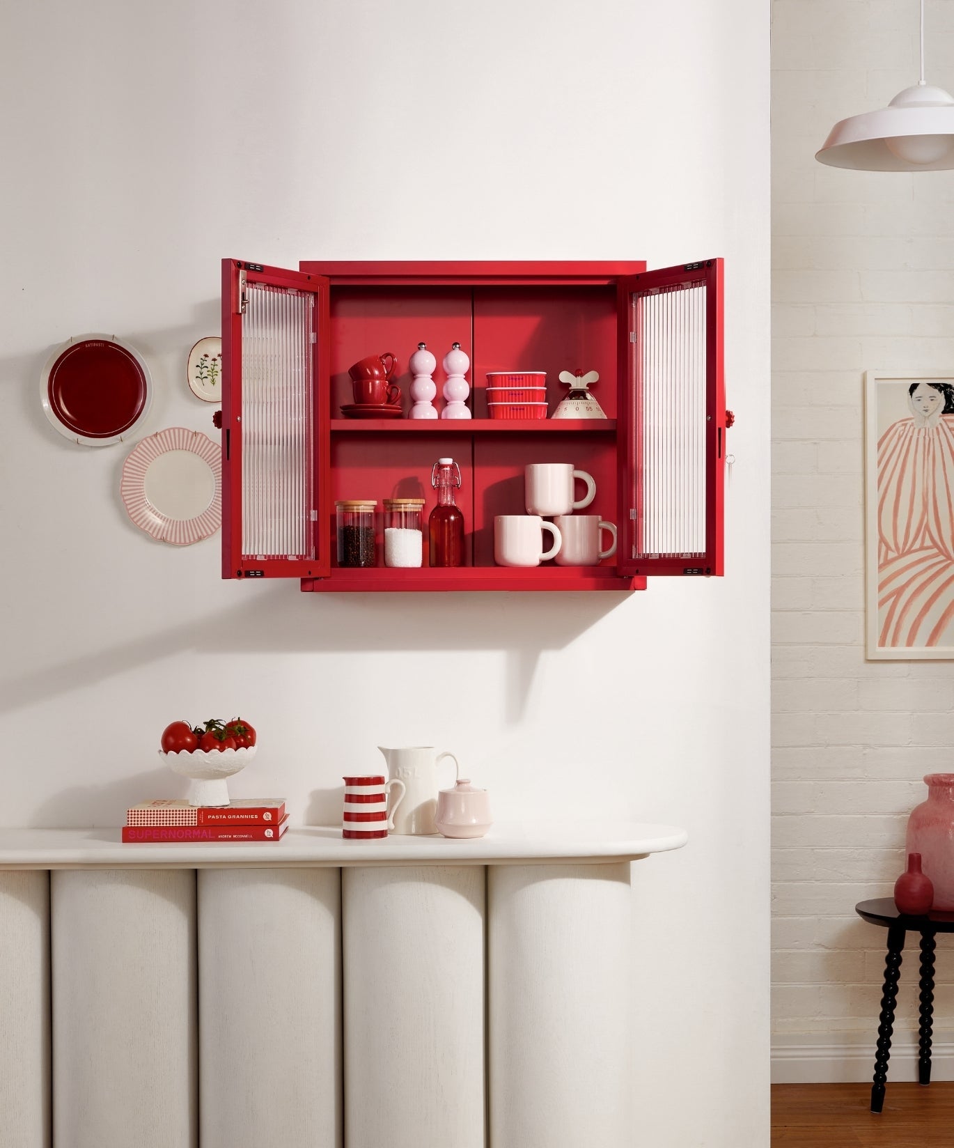 The Kit Wall Cabinet in Poppy — lifestyle 3