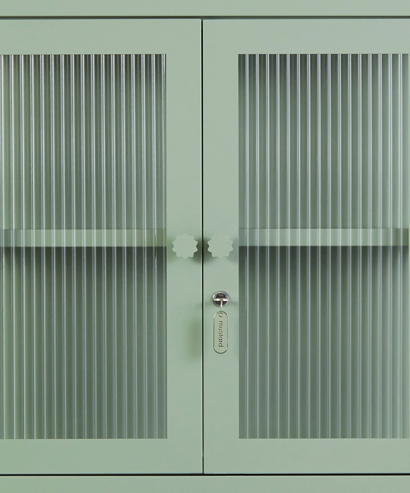 The Kit Wall Cabinet in Sage — close-up