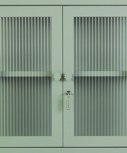 The Kit Wall Cabinet in Sage — close-up