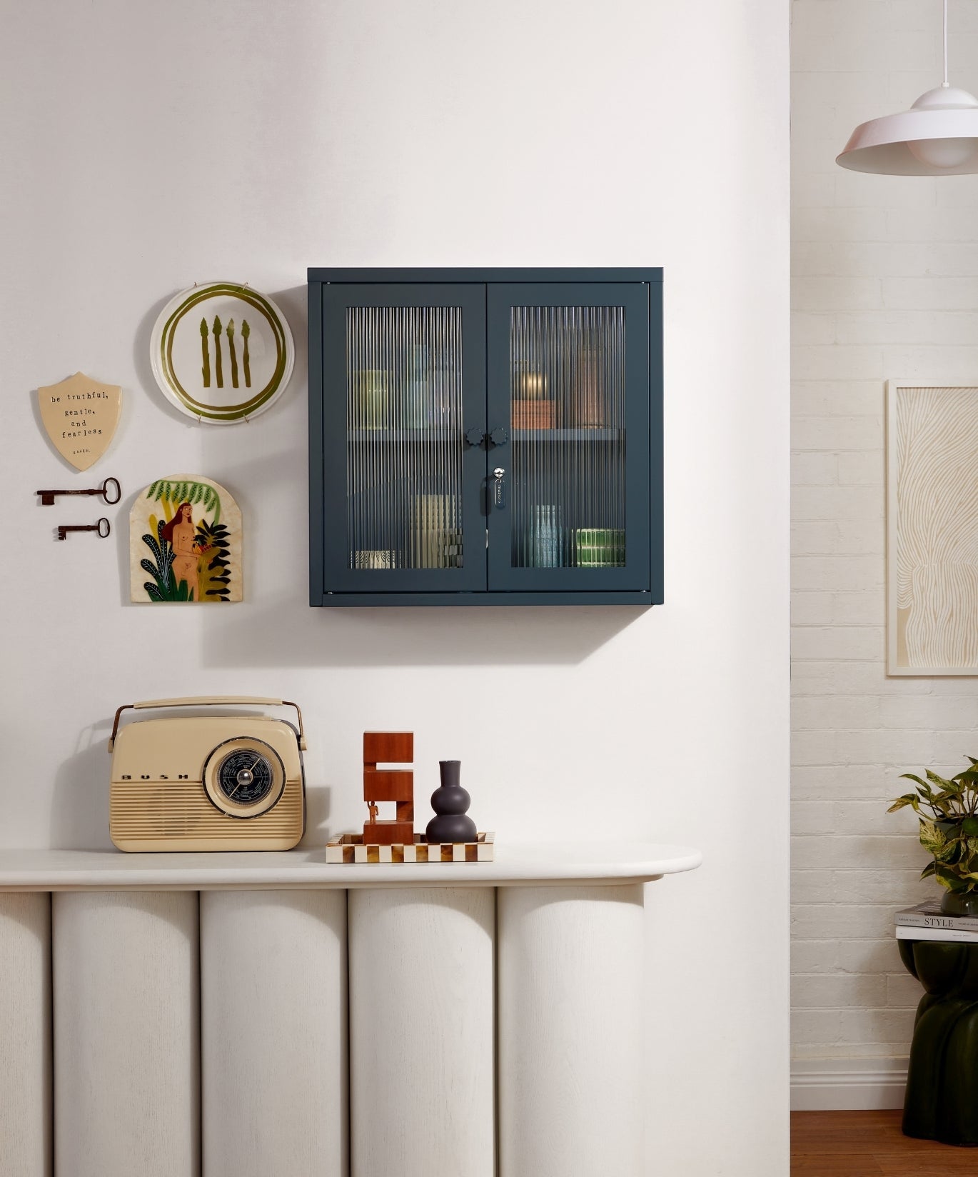 The Kit Wall Cabinet in Slate — lifestyle