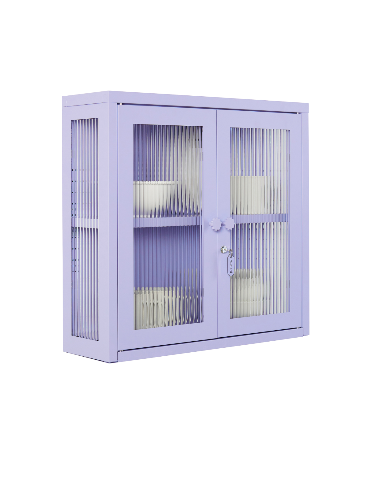 The Kit Wall Cabinet in Lilac — angled