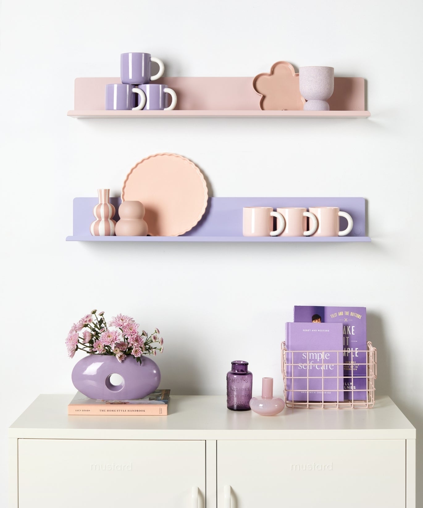 The Ledge Shelf in Blush — large lifestyle 2