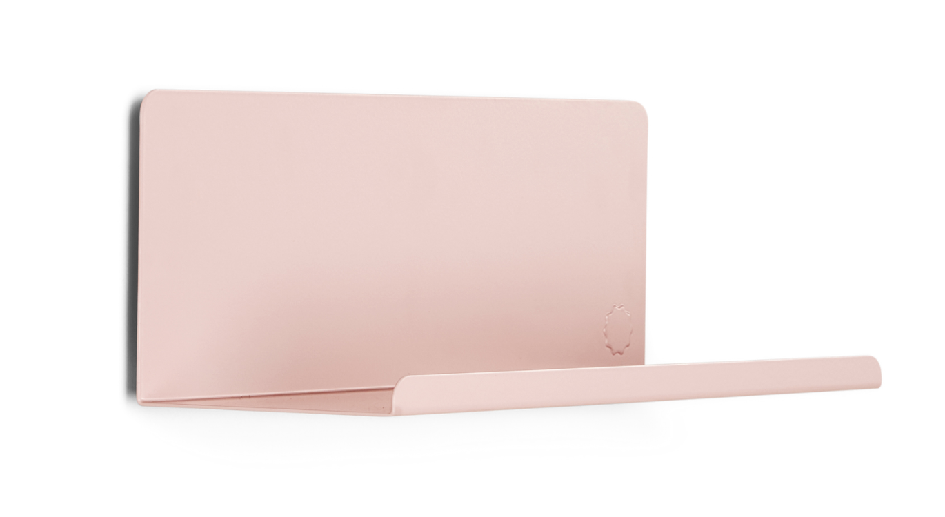 The Ledge Shelf in Blush — small angled