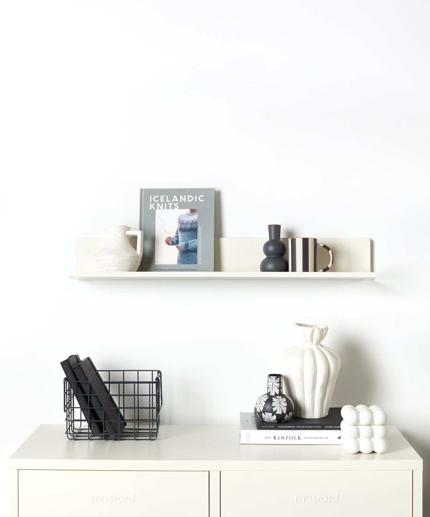 The Ledge Shelf in Chalk — large lifestyle