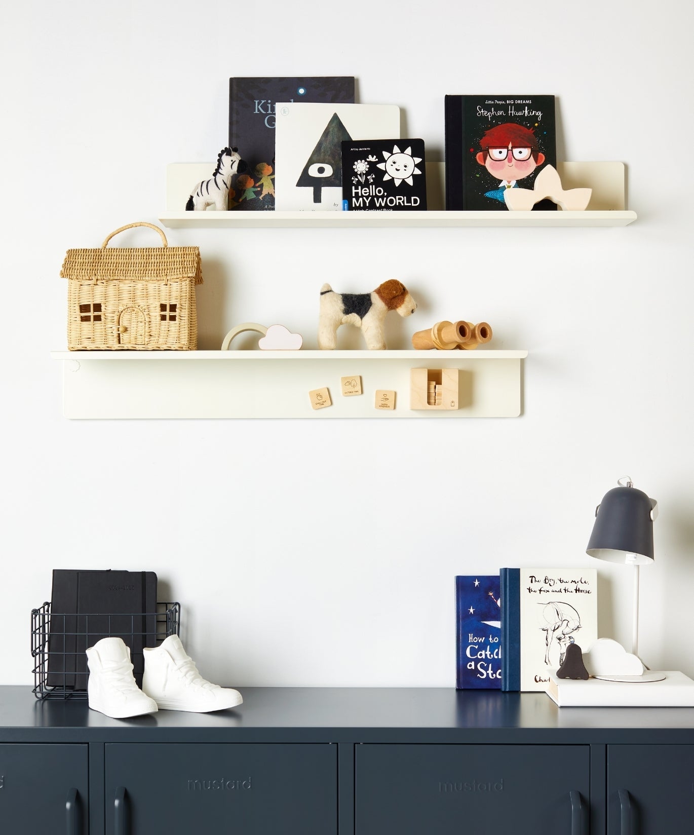 The Ledge Shelf in Chalk — large lifestyle 3