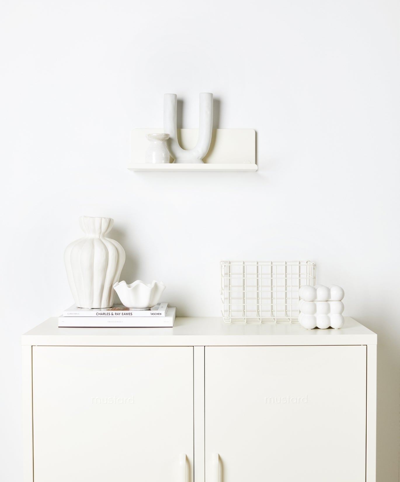 The Ledge Shelf in Chalk — small lifestyle