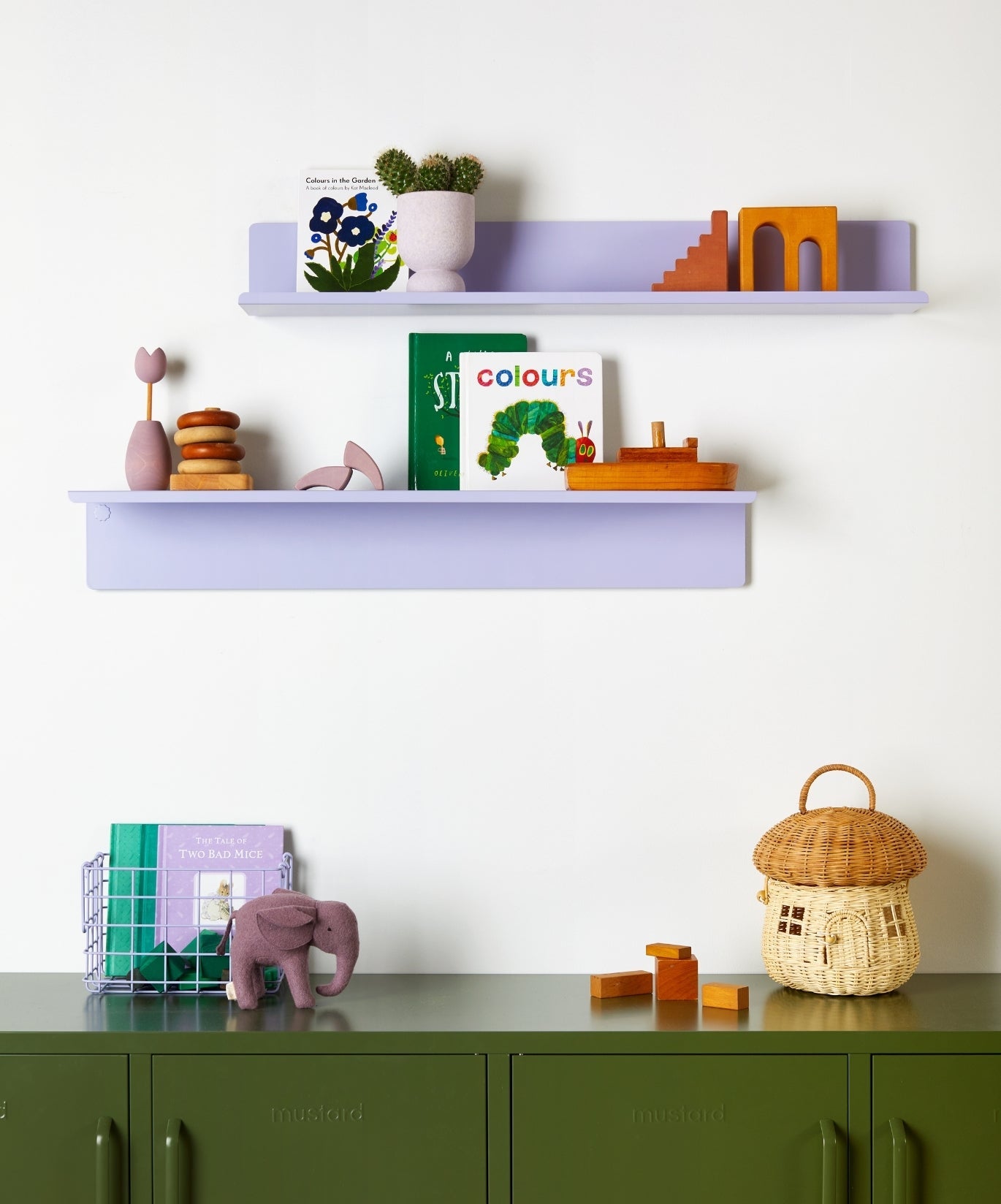 The Ledge Shelf in Lilac — large lifestyle 3