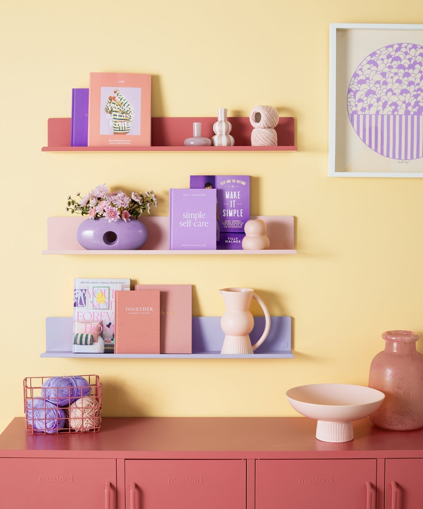 The Ledge Shelf in Lilac — large lifestyle 4