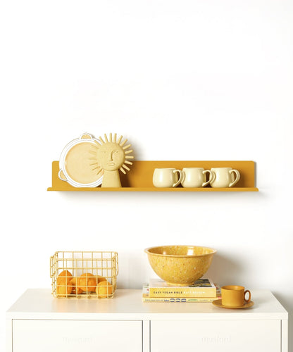 The Ledge Shelf in Mustard — large lifestyle
