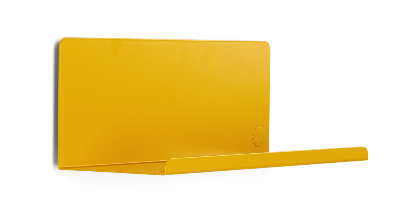 The Ledge Shelf in Mustard — small angled