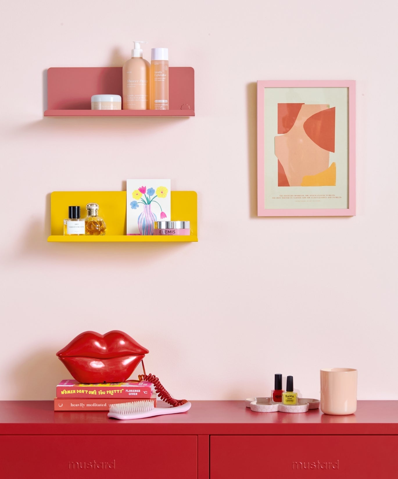 The Ledge Shelf in Mustard — small lifestyle 4