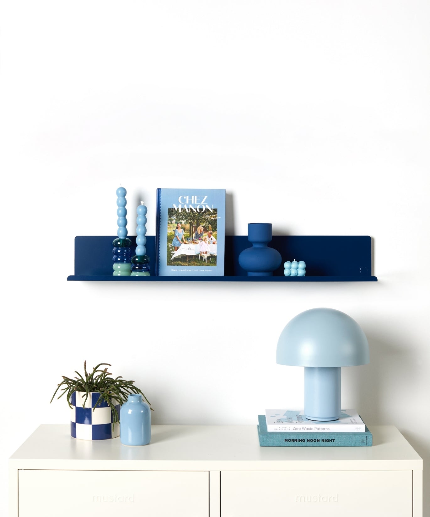 The Ledge Shelf in Navy — large lifestyle