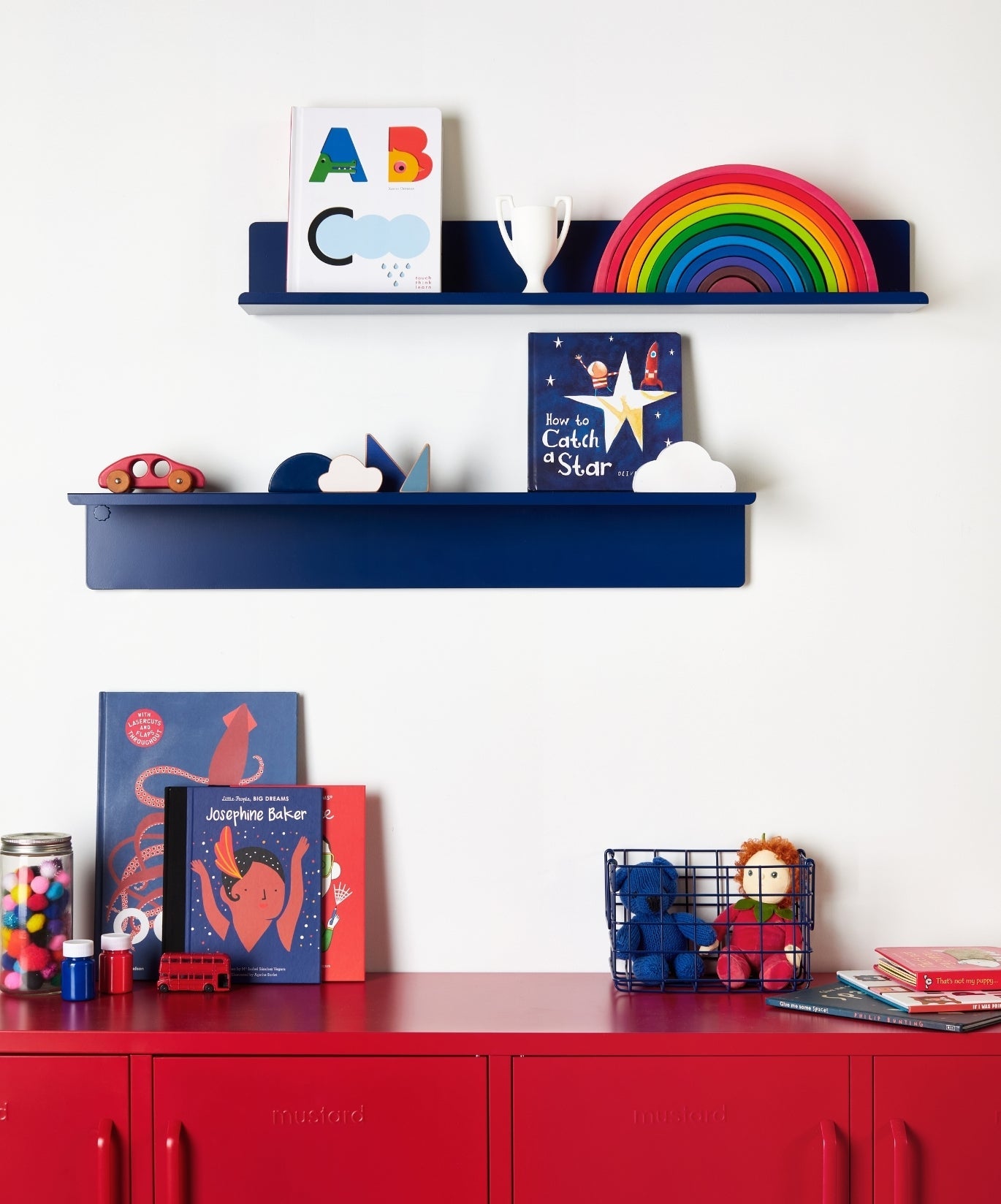 The Ledge Shelf in Navy — large lifestyle 3