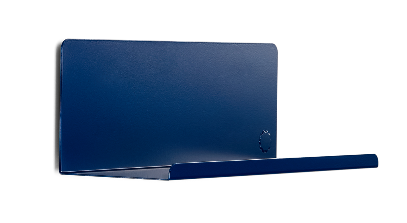 The Ledge Shelf in Navy — small angled
