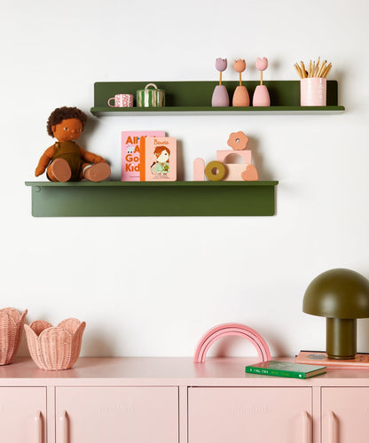 The Ledge Shelf in Olive — large lifestyle 3