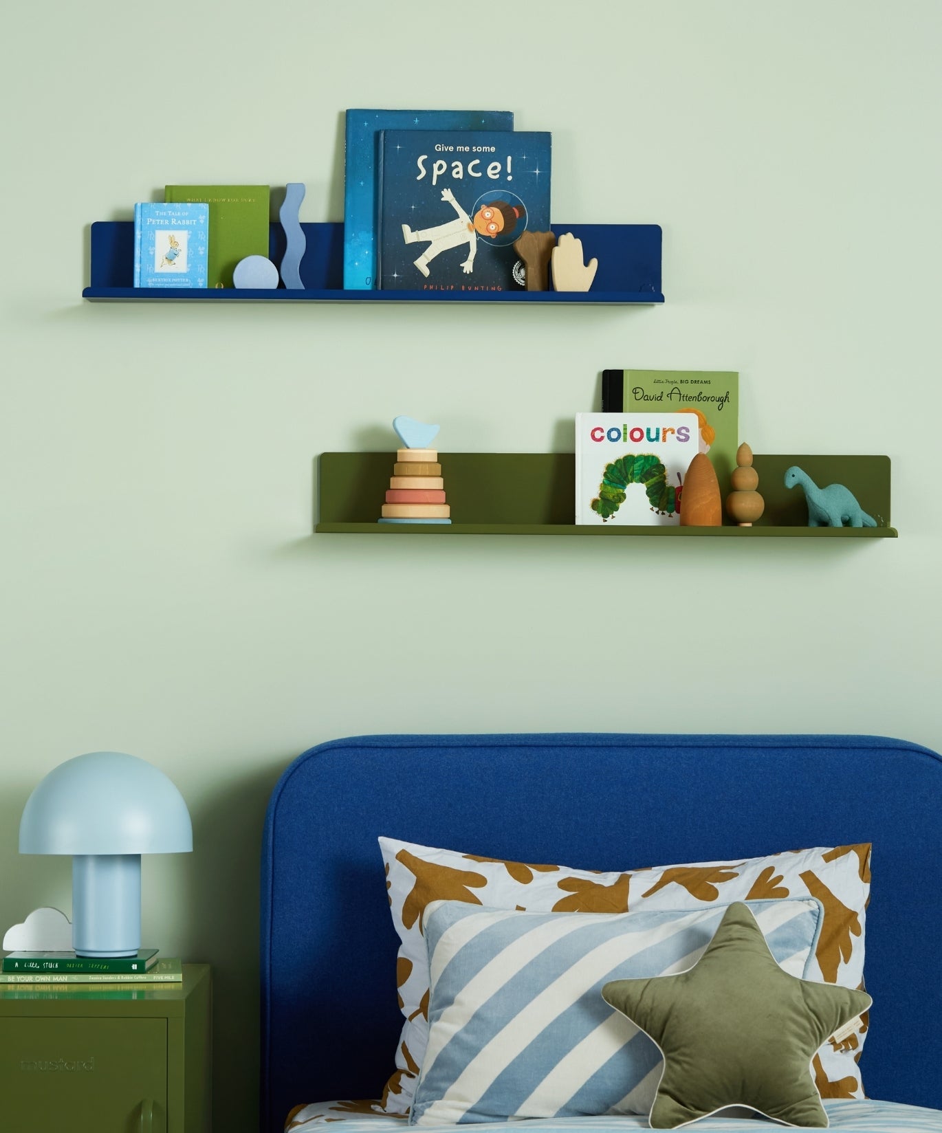 The Ledge Shelf in Olive — large lifestyle 4