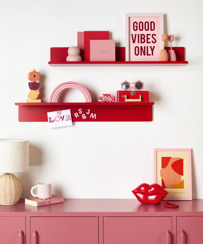 The Ledge Shelf in Poppy — large lifestyle 3