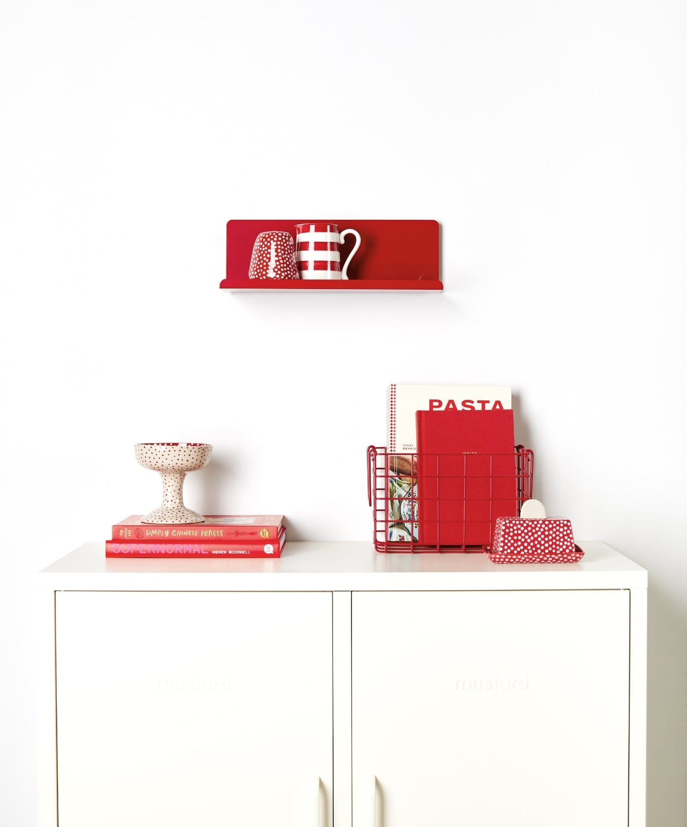 The Ledge Shelf in Poppy — small lifestyle