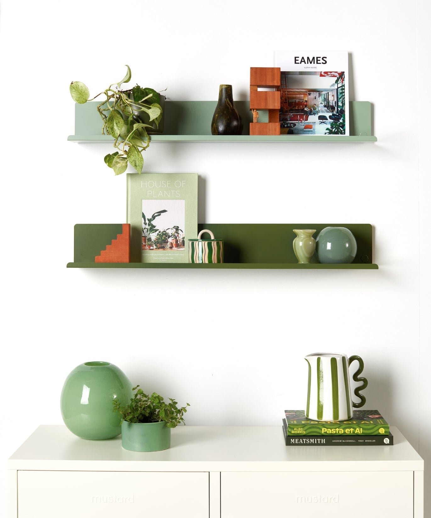The Ledge Shelf in Sage — large lifestyle 2