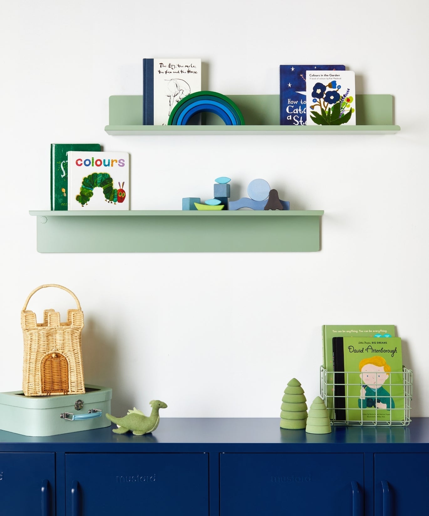The Ledge Shelf in Sage — large lifestyle 3