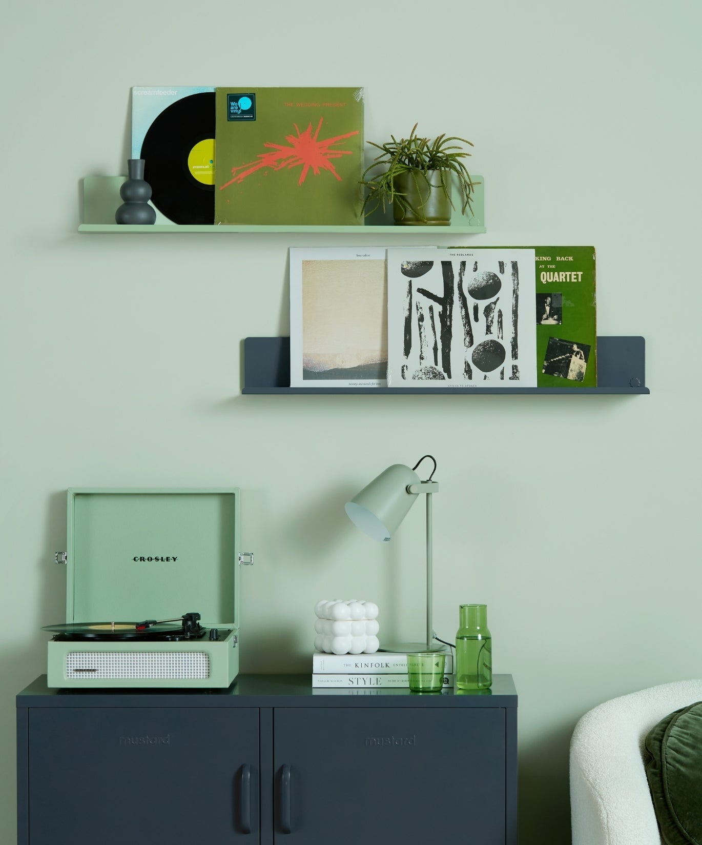 The Ledge Shelf in Sage — large lifestyle 4