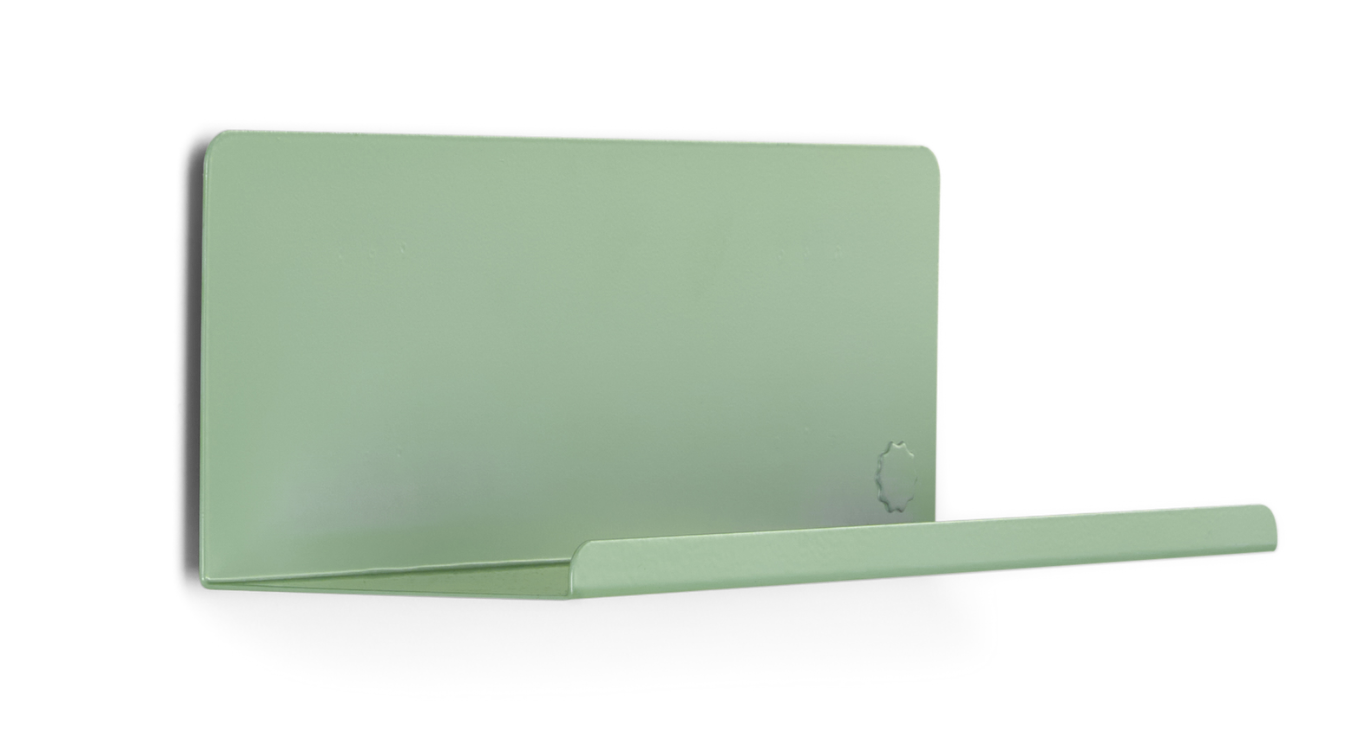 The Ledge Shelf in Sage — small angled