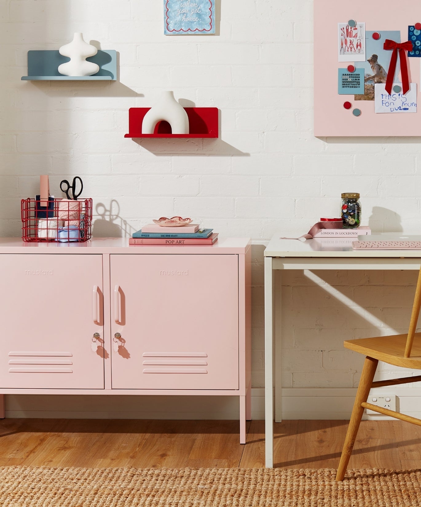 The Lowdown Locker in Blush — lifestyle 2