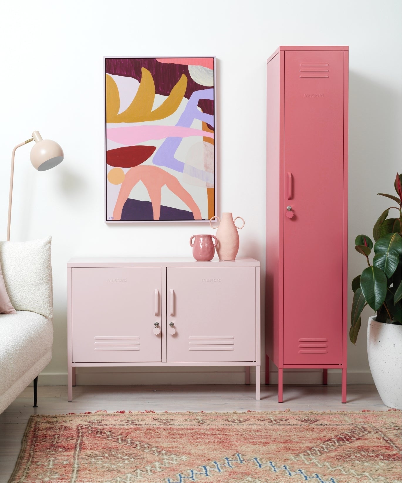 The Lowdown Locker in Blush — lifestyle 3