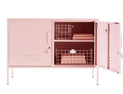 The Lowdown Locker in Blush — open