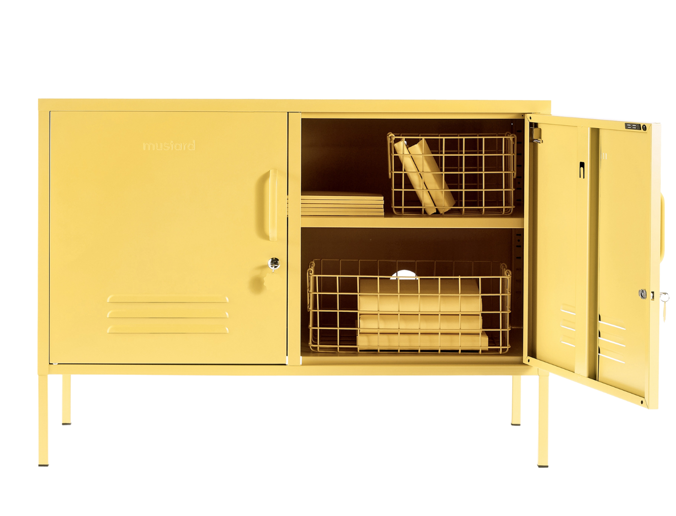 The Lowdown Locker in Butter — open