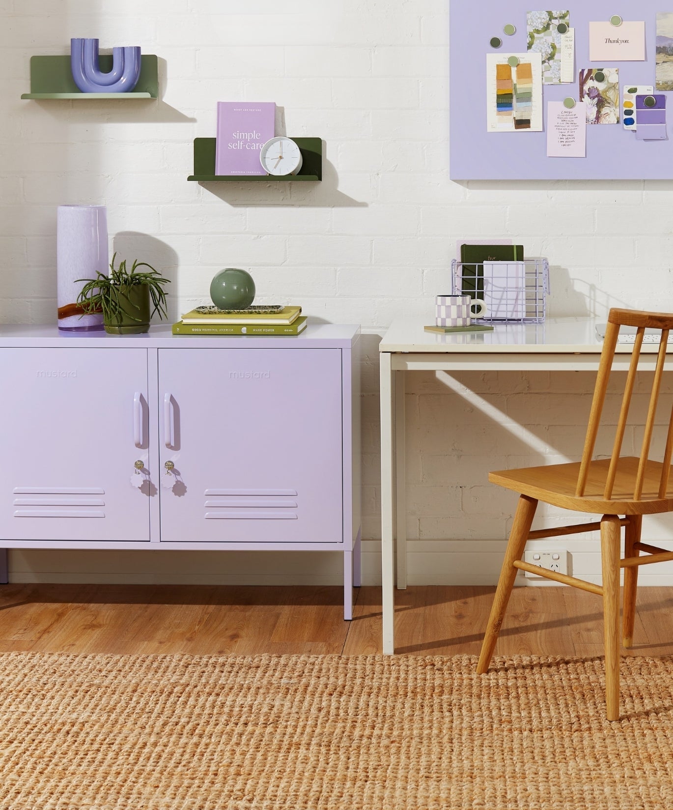 The Lowdown Locker in Lilac — lifestyle