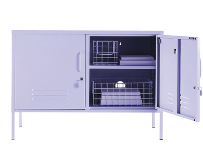 The Lowdown Locker in Lilac — open