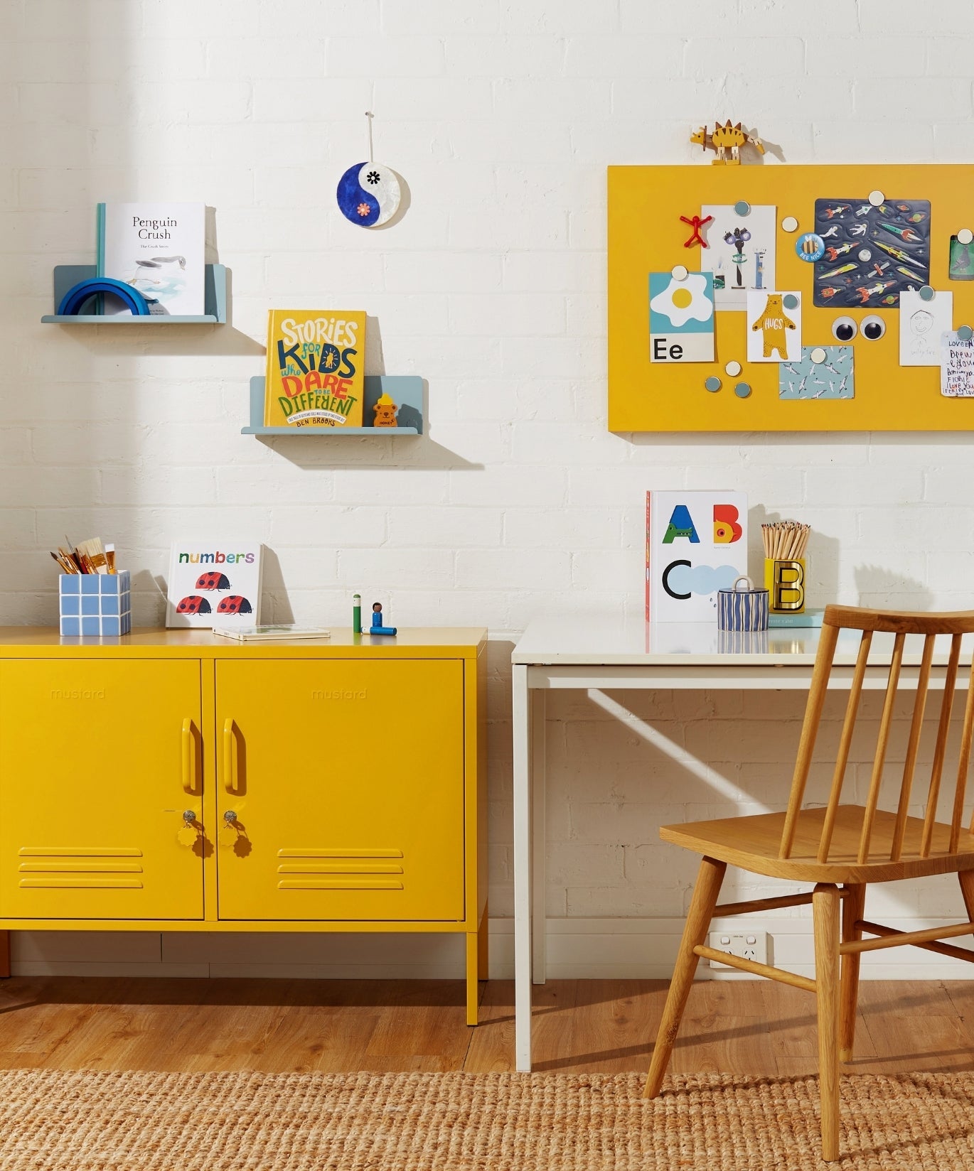 The Lowdown Locker in Mustard — lifestyle 2