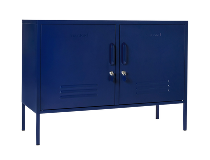 The Lowdown Locker in Navy — angled