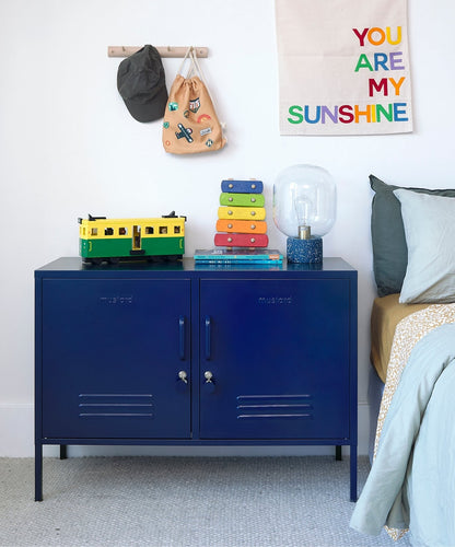 The Lowdown Locker in Navy — lifestyle 3
