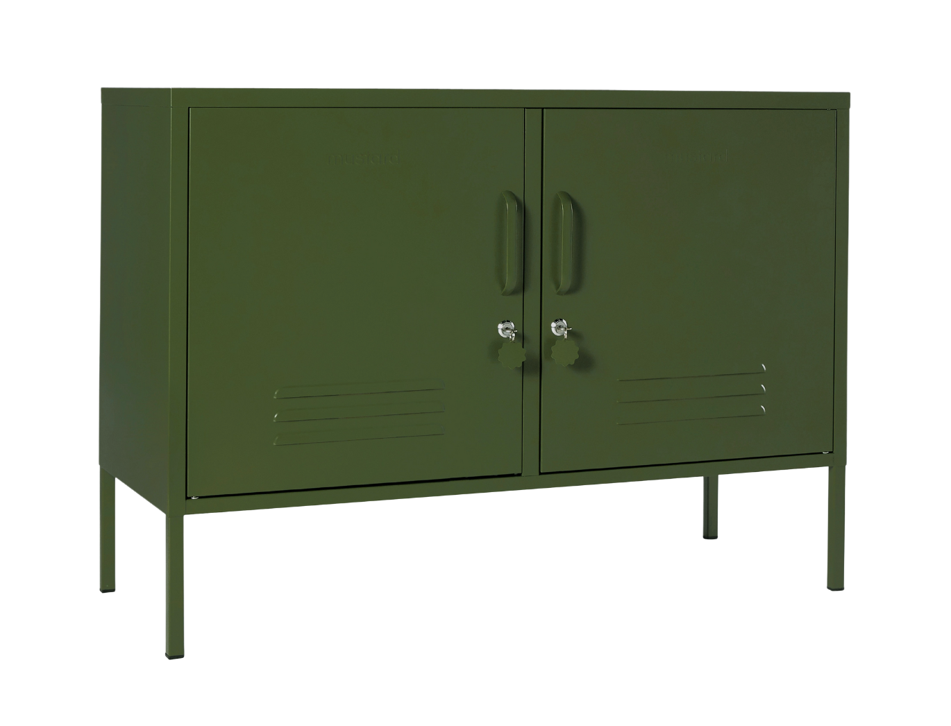 The Lowdown Locker in Olive — angled