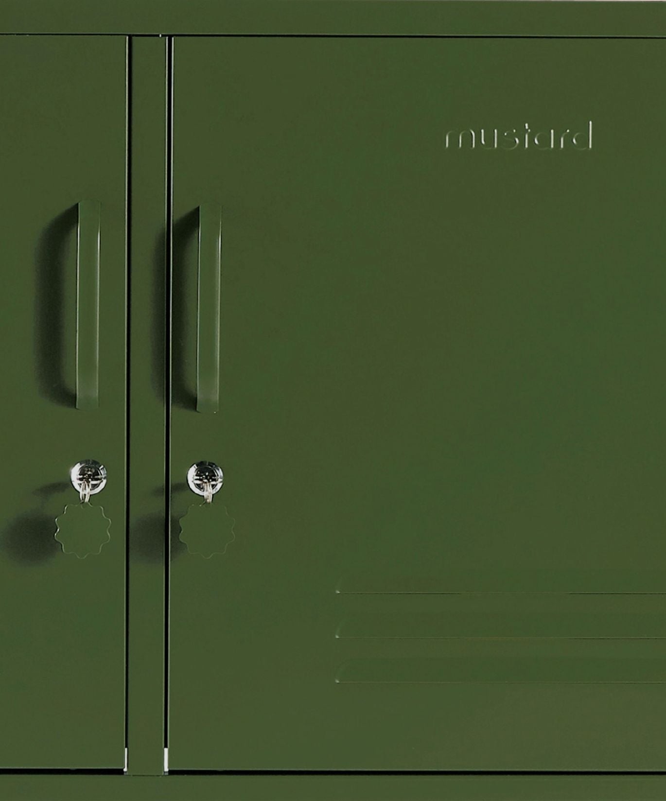 The Lowdown Locker in Olive — close-up