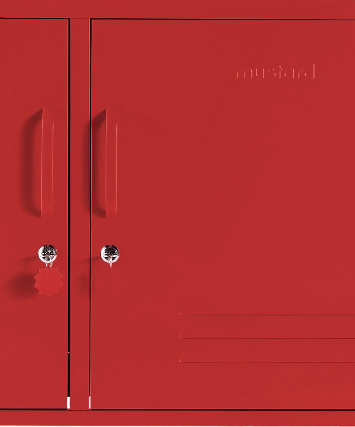 The Lowdown Locker in Poppy — close-up