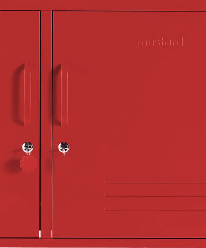 The Lowdown Locker in Poppy — close-up