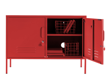 The Lowdown Locker in Poppy — open