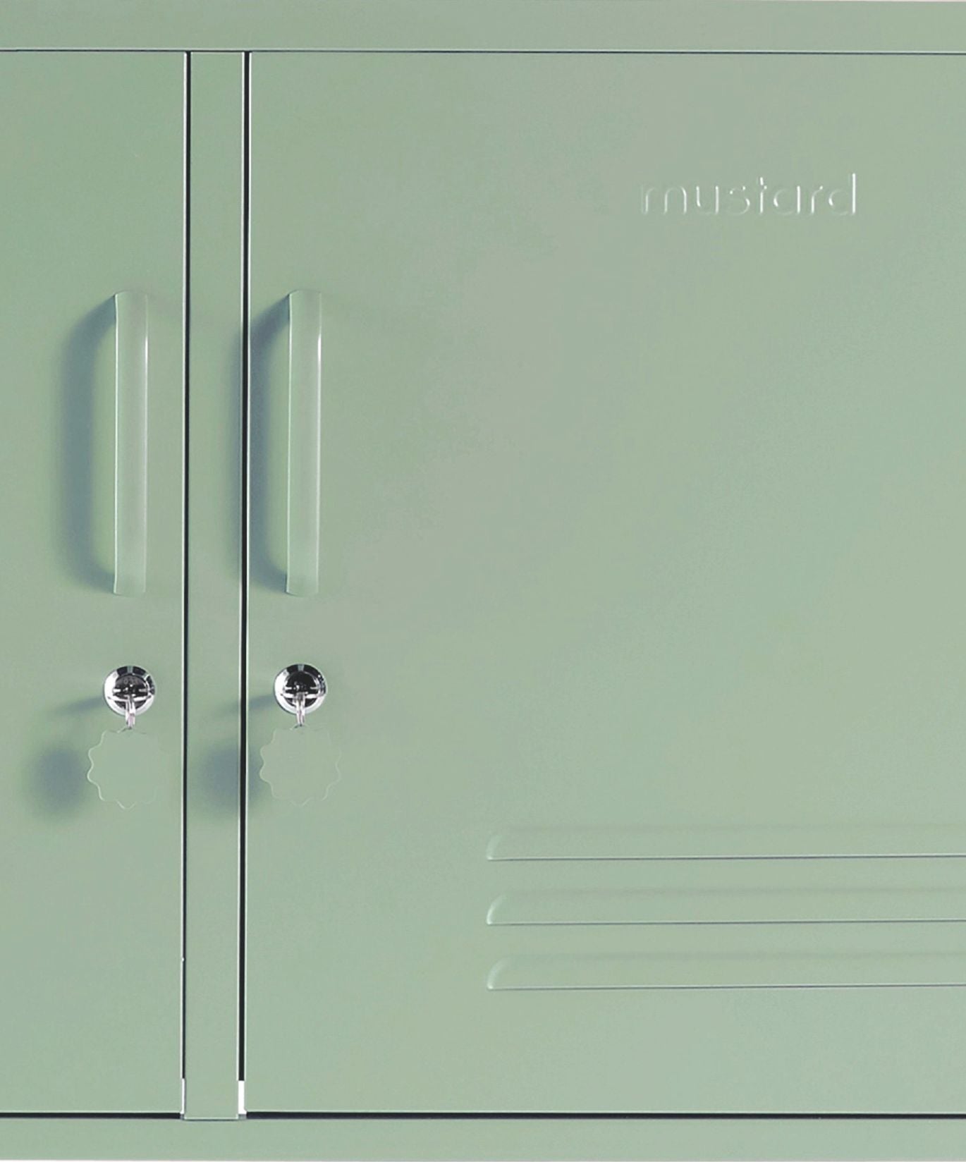 The Lowdown Locker in Sage — close-up