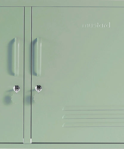 The Lowdown Locker in Sage — close-up