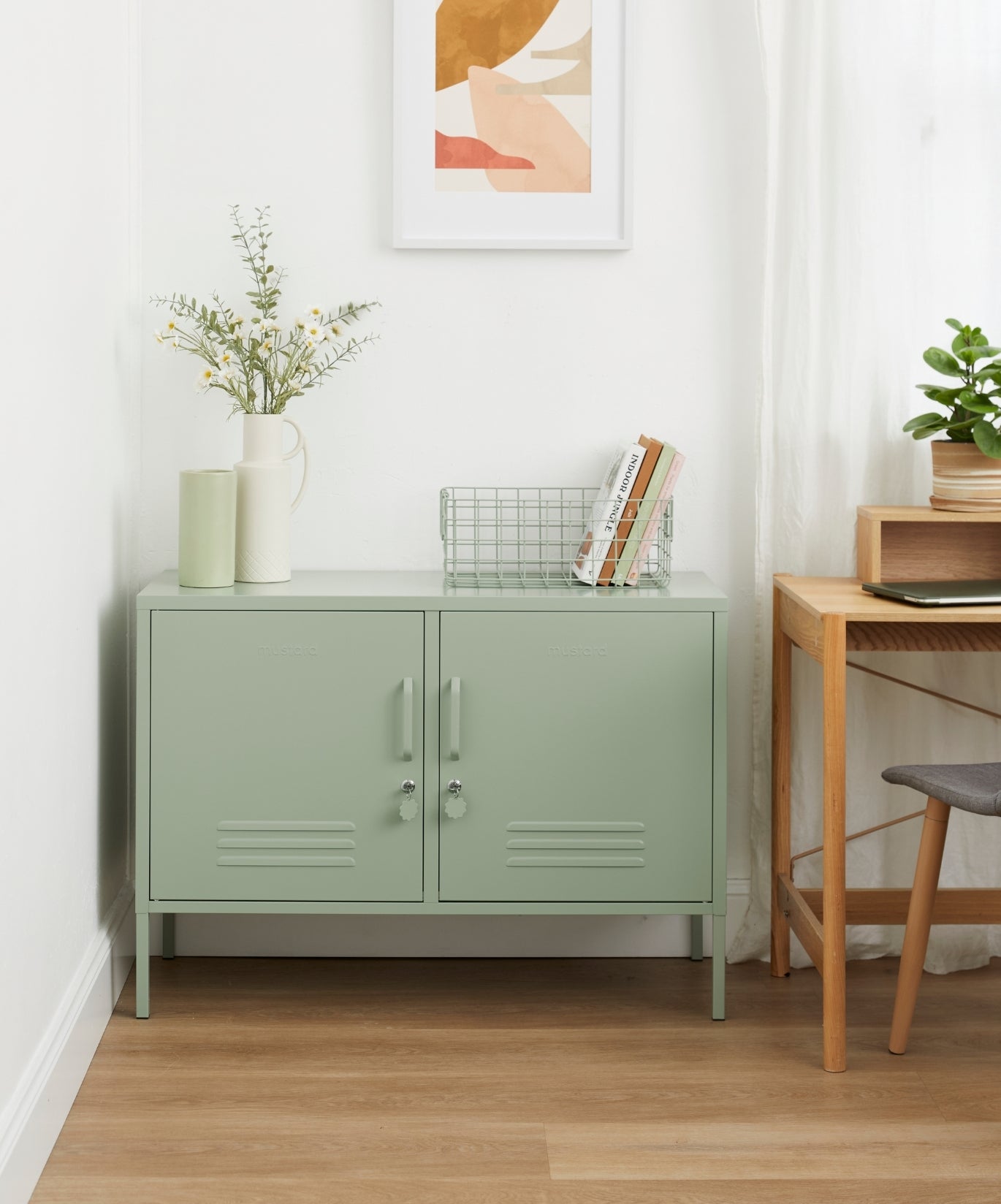 The Lowdown Locker in Sage — lifestyle