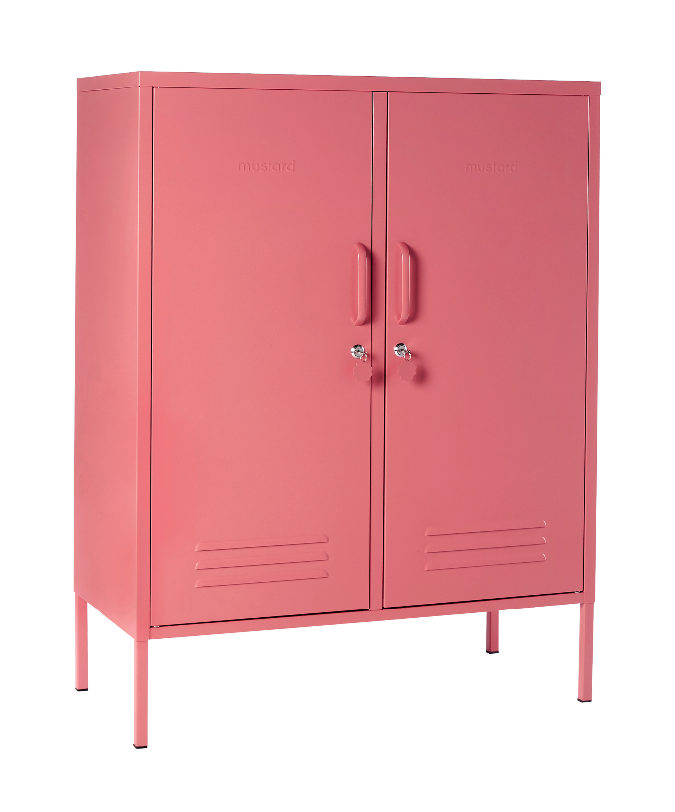 The Midi Locker in Berry — angled