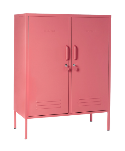 The Midi Locker in Berry — angled