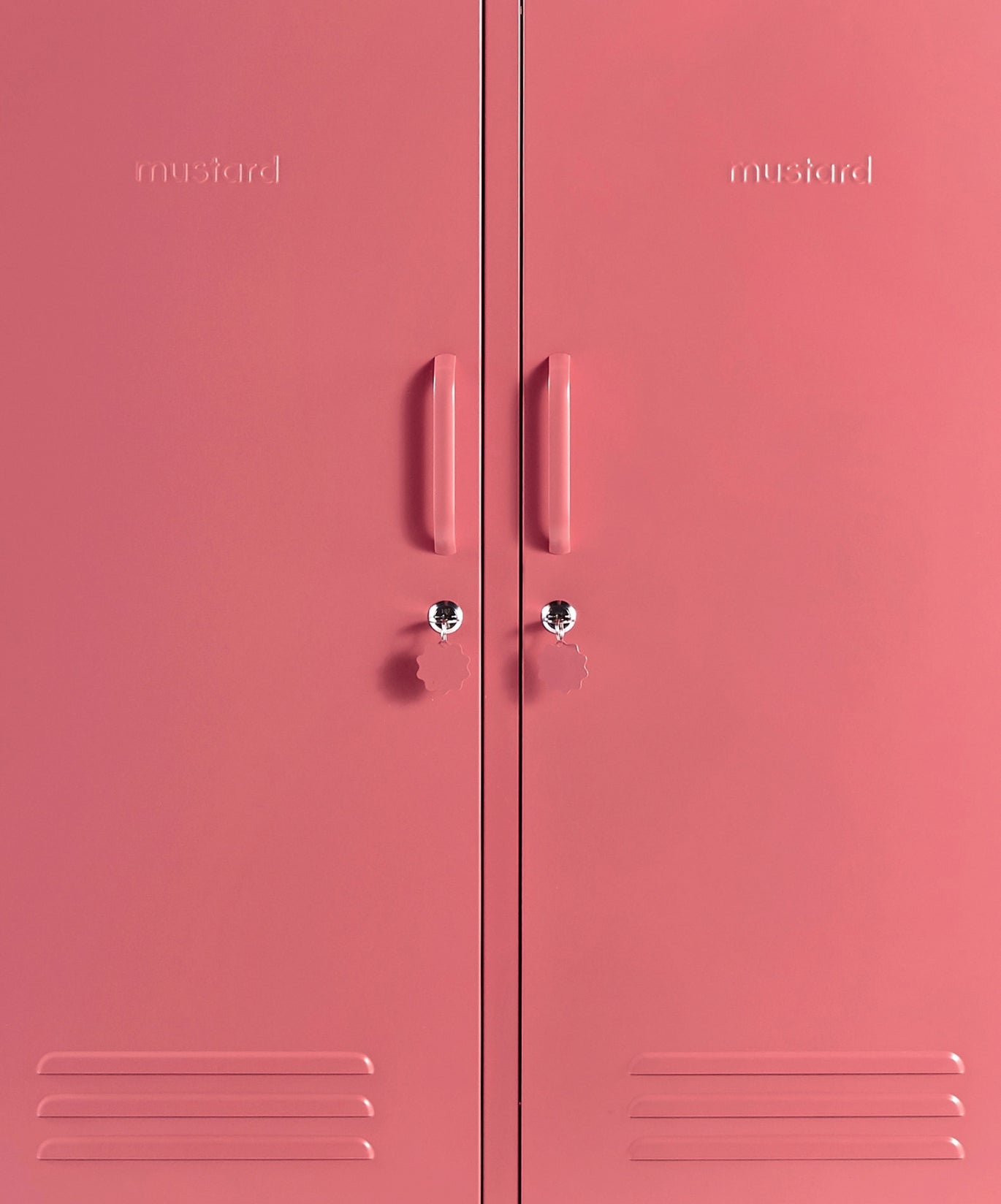 The Midi Locker in Berry — close-up